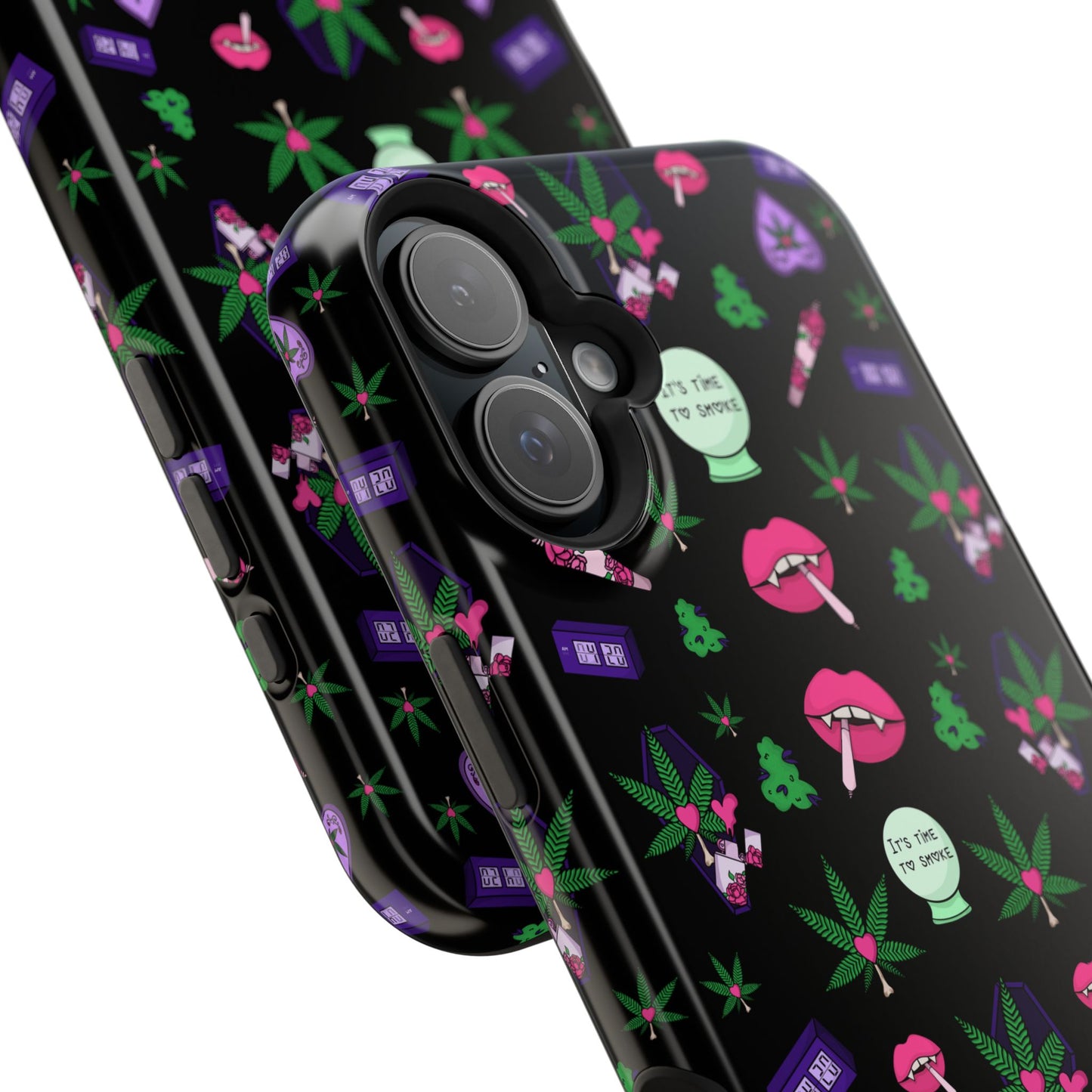 Spooky Stoner Babe Impact-Resistant Phone Case