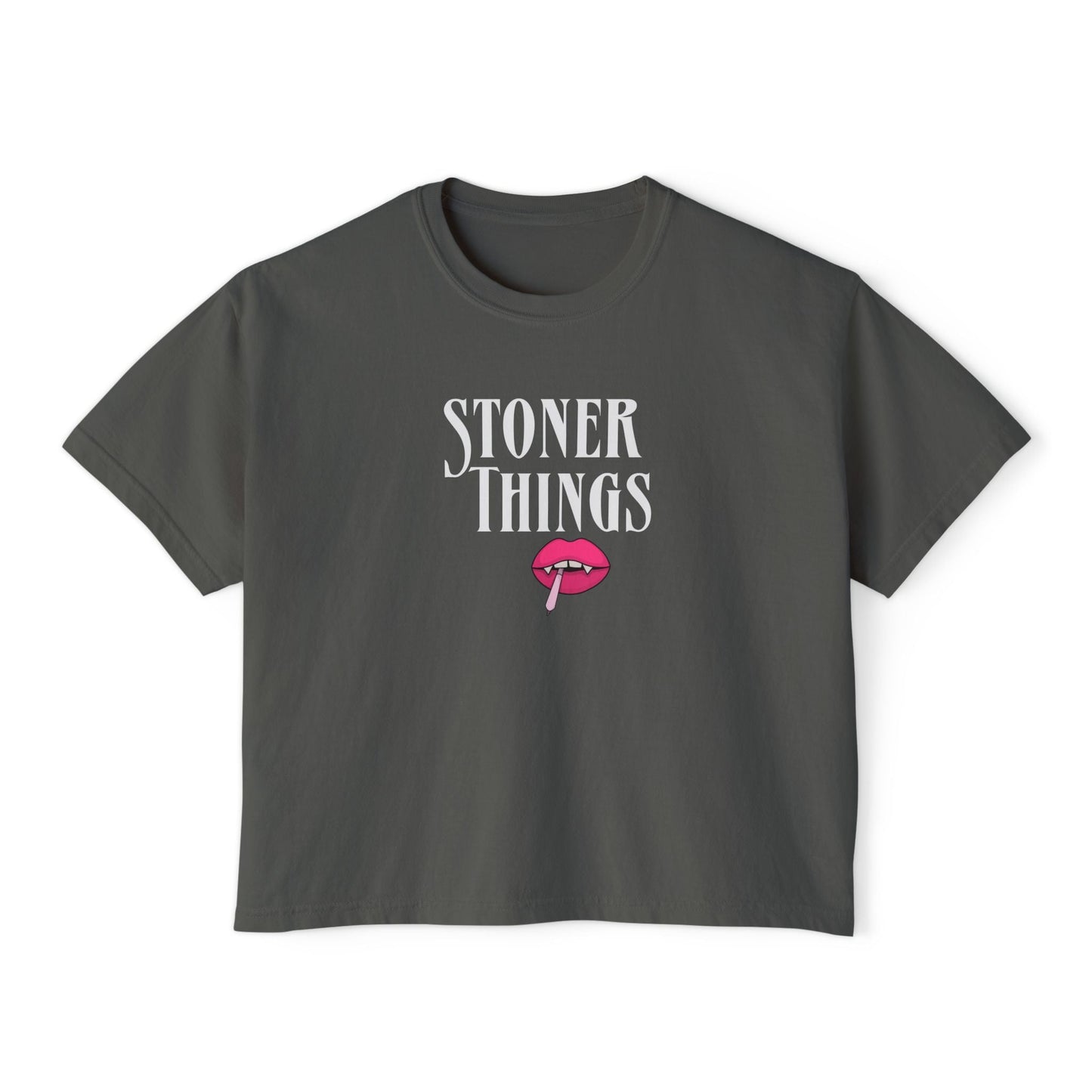 Stoner Things Boxy Cropped Top