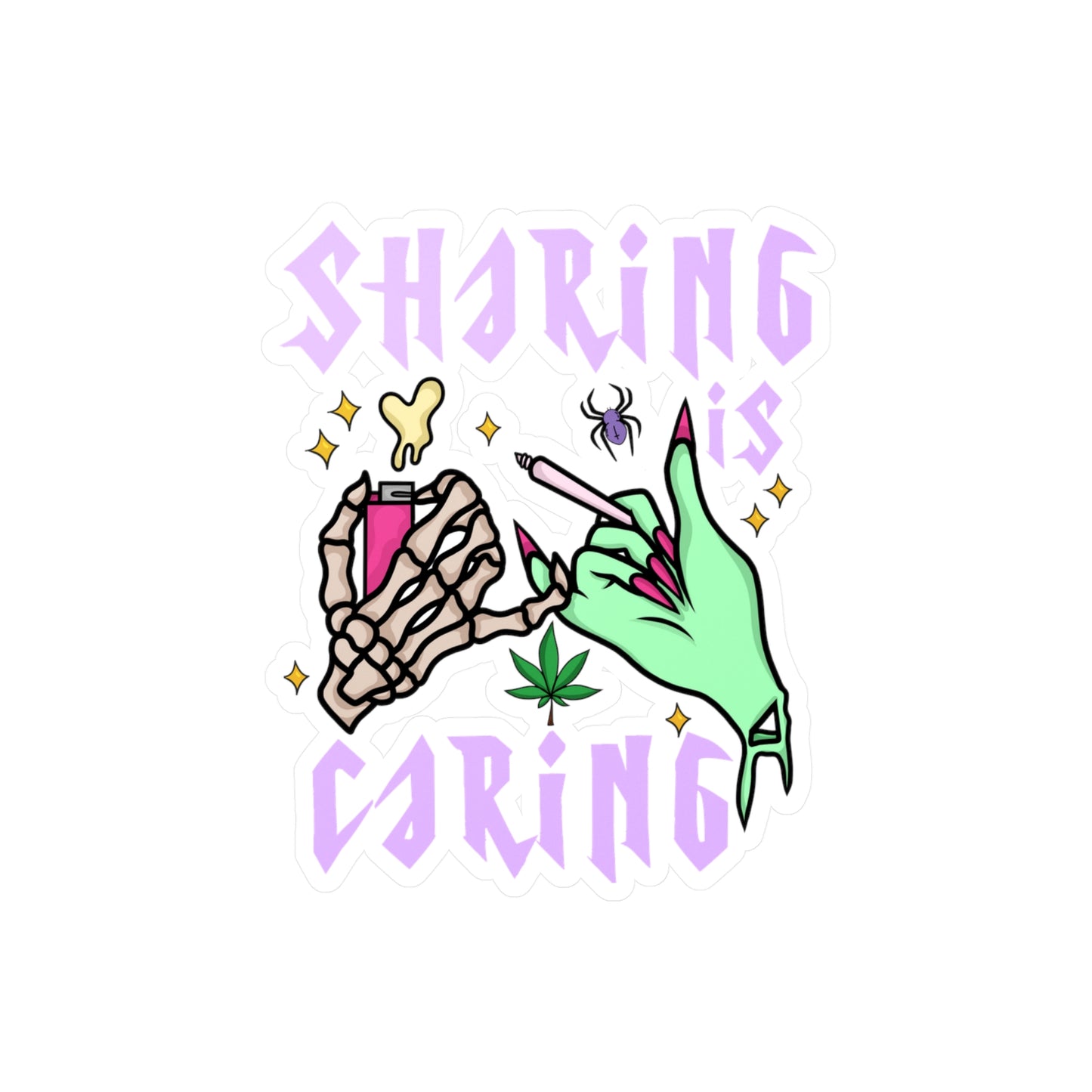 Sharing Is Caring Vinyl Die-Cut Sticker