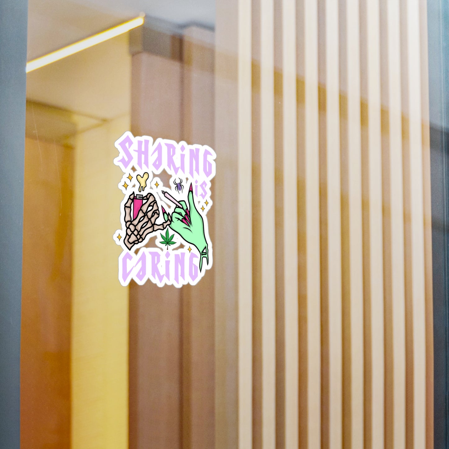 Sharing Is Caring Vinyl Die-Cut Sticker