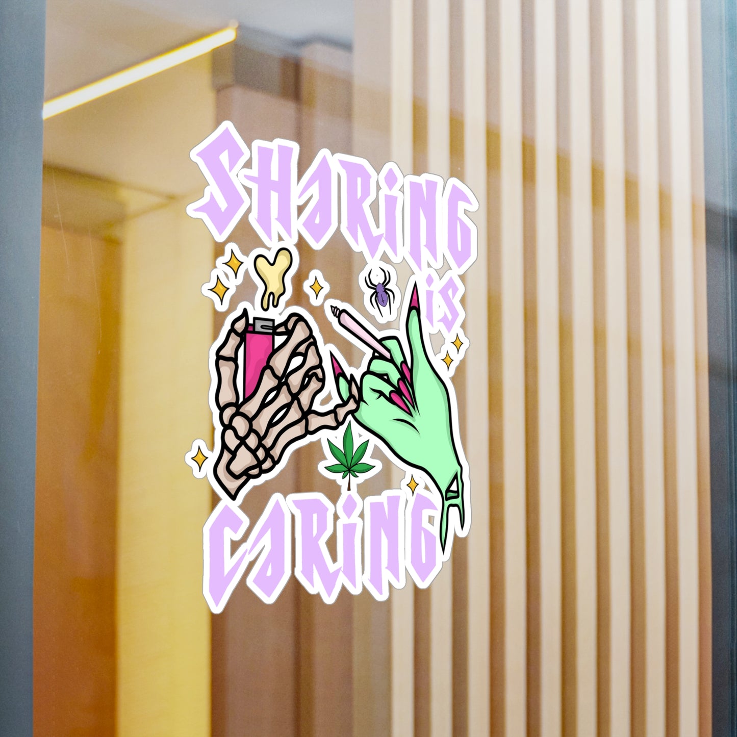 Sharing Is Caring Vinyl Die-Cut Sticker