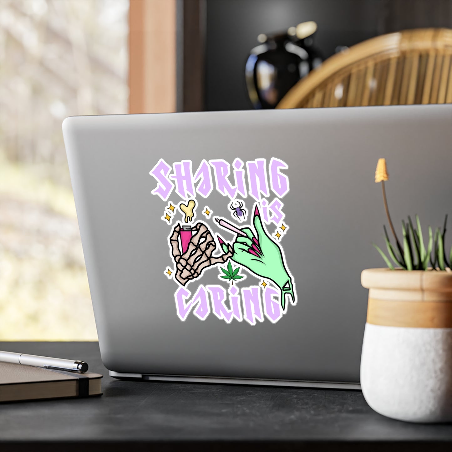 Sharing Is Caring Vinyl Die-Cut Sticker