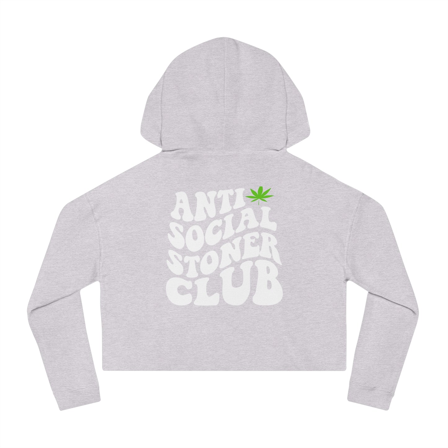 Anti Social Stoner Club Cropped Hoodie