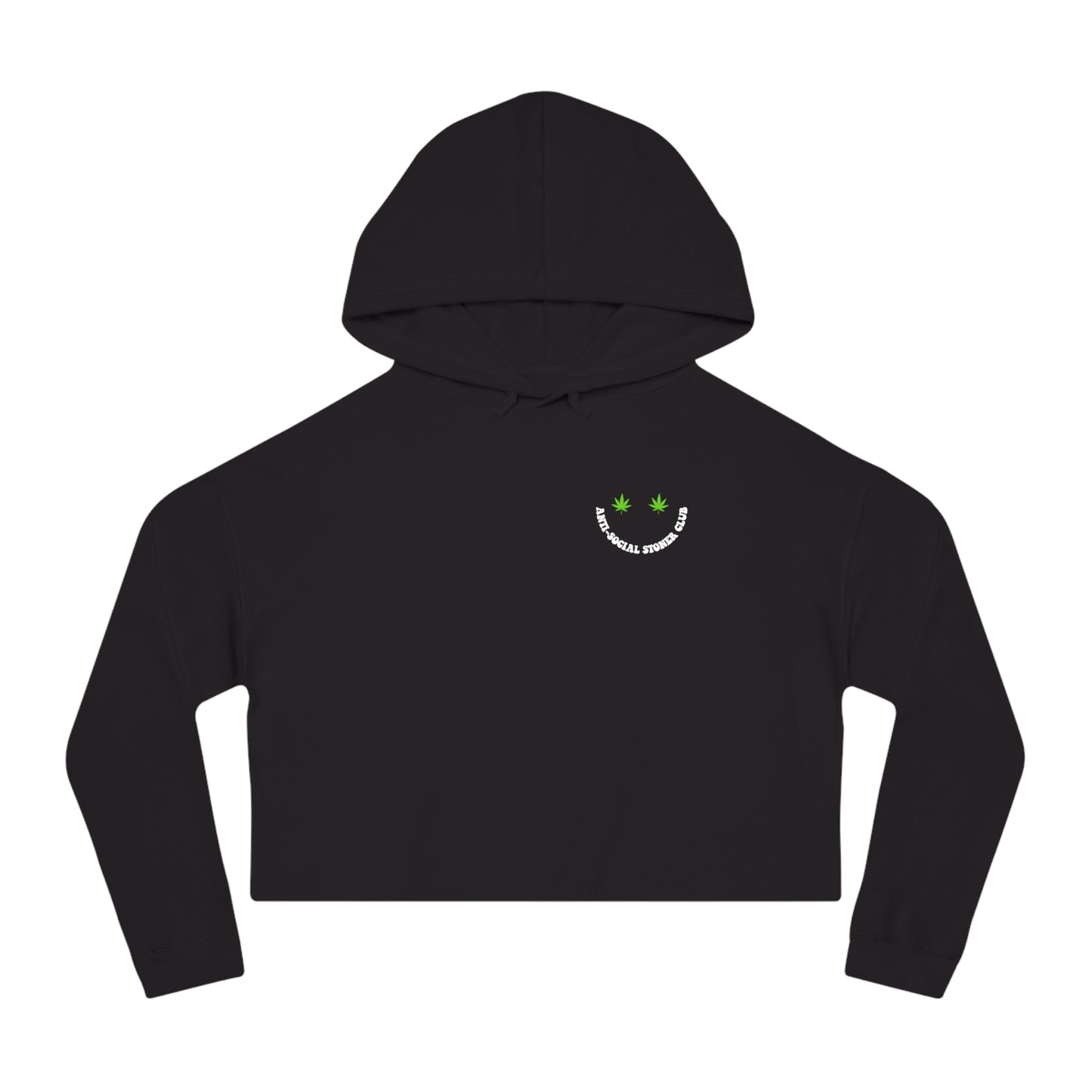 Anti Social Stoner Club Cropped Hoodie