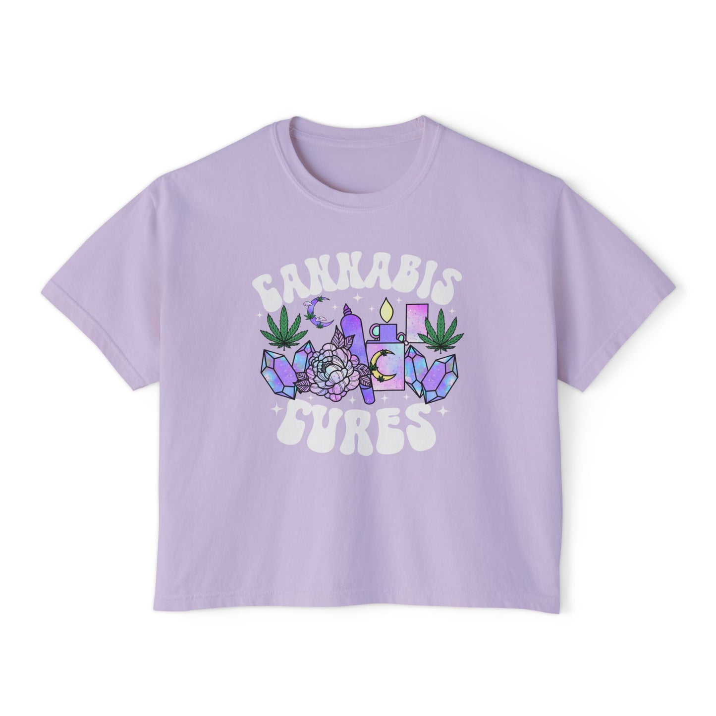 Cannabis Cures Cropped Tee