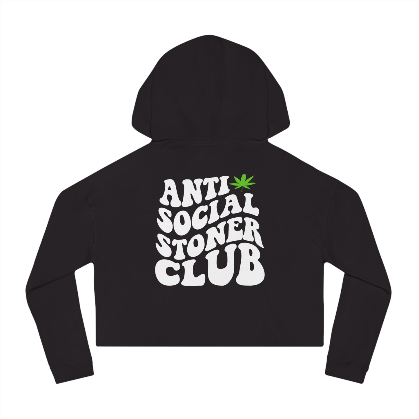 Anti Social Stoner Club Cropped Hoodie