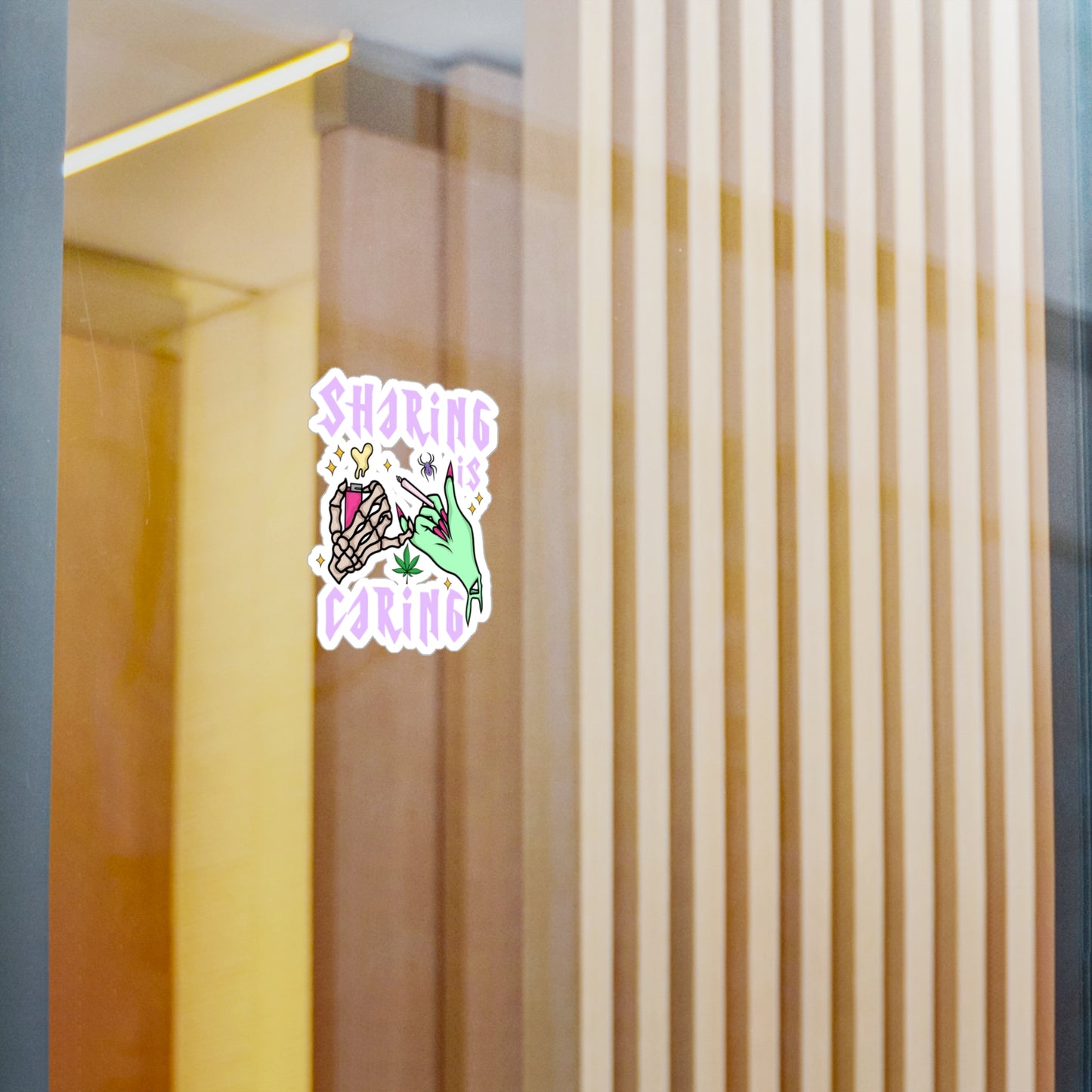 Sharing Is Caring Vinyl Die-Cut Sticker