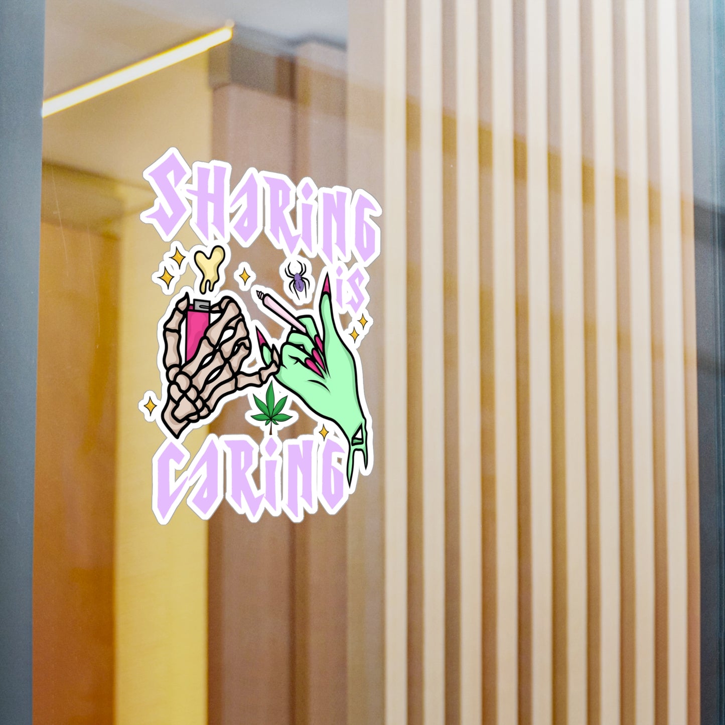 Sharing Is Caring Vinyl Die-Cut Sticker