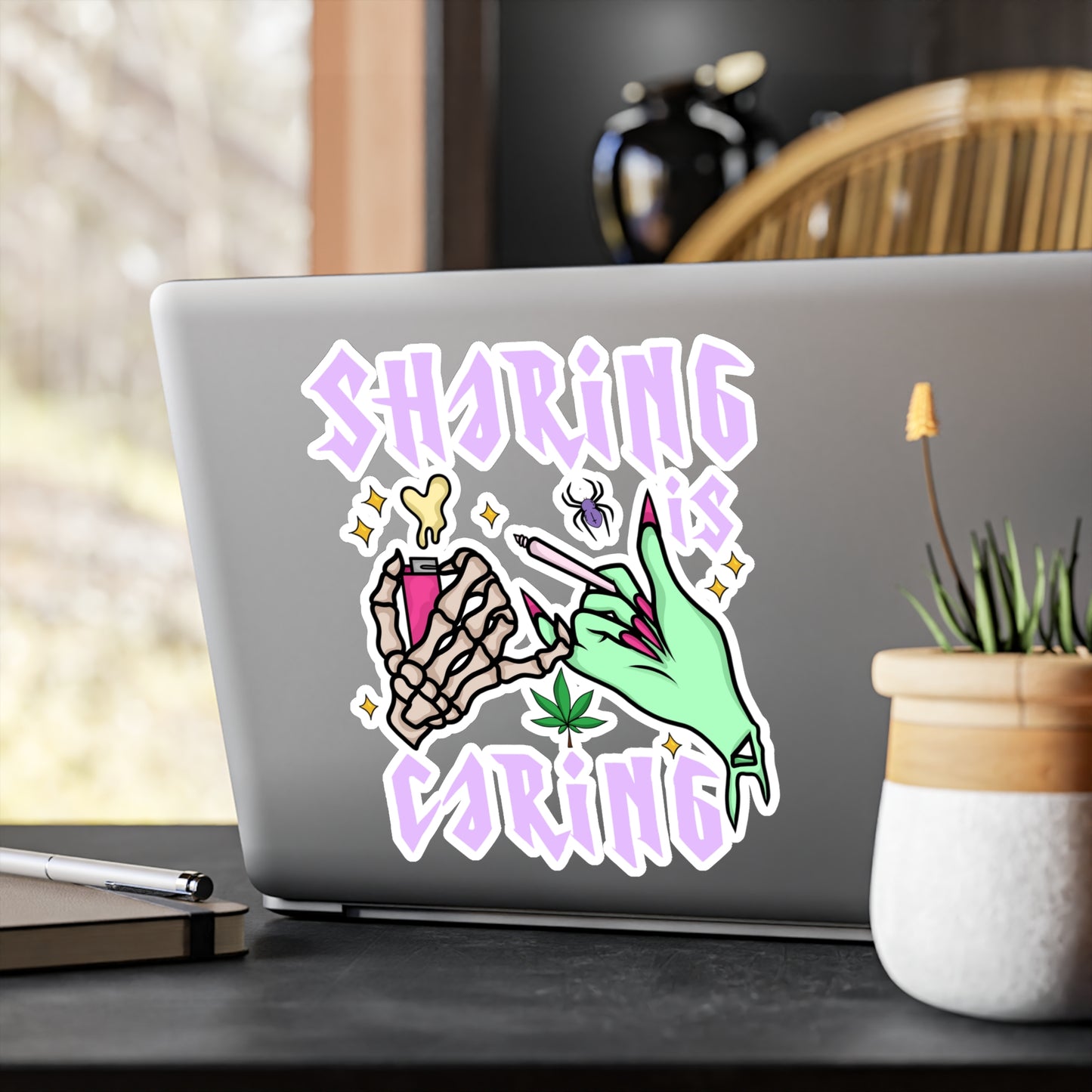 Sharing Is Caring Vinyl Die-Cut Sticker