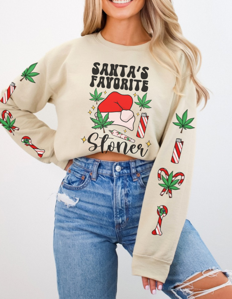 Santa’s Favorite 420 Christmas Sweatshirt