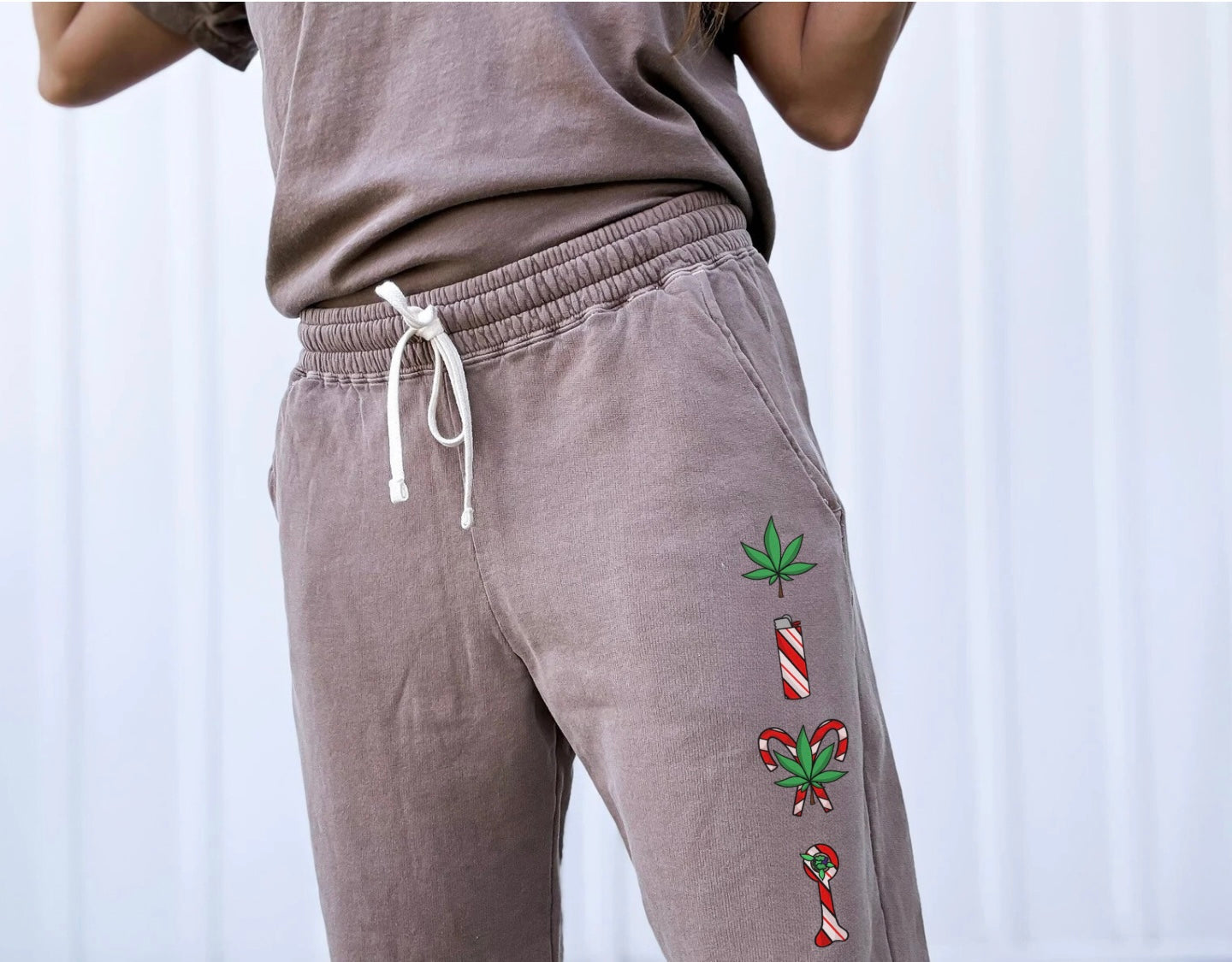 420 Christmas Fleece Sweatpants UNISEX