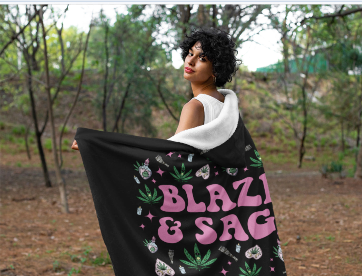 Blazed & Saged Hooded Blanket