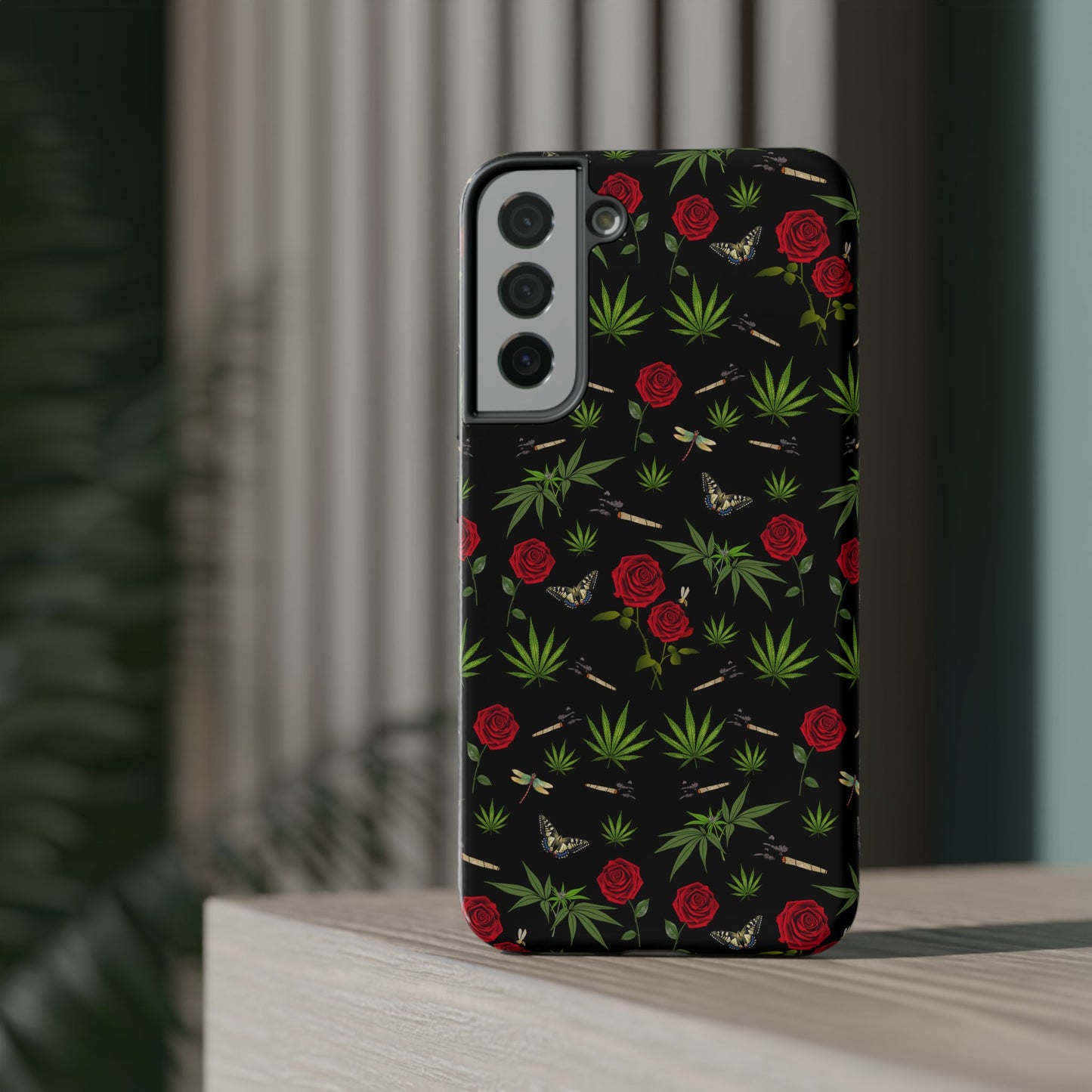 Phone Cases - Blunts & Roses Smokers Delight Impact-Resistant Cases