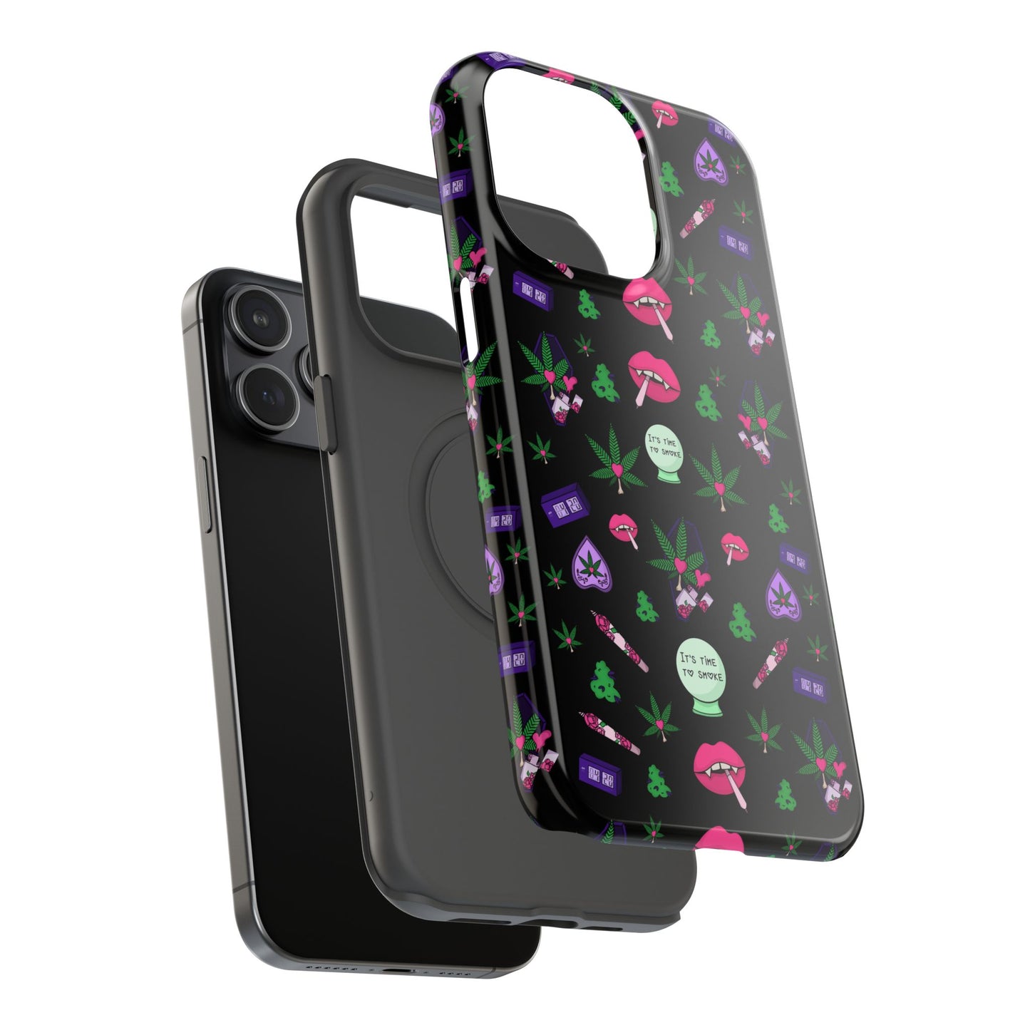 Spooky Stoner Babe Impact-Resistant Phone Case
