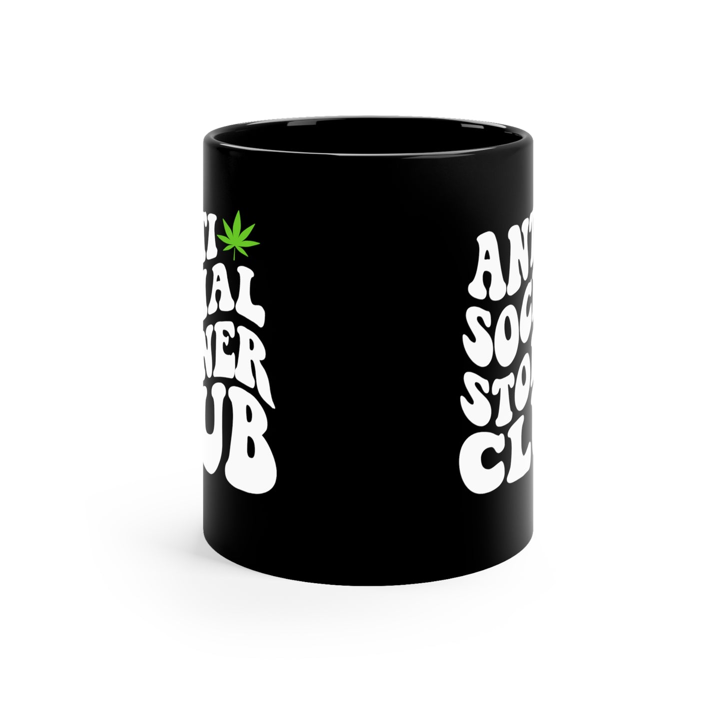 Anti-Social Stoner Club Black Mug