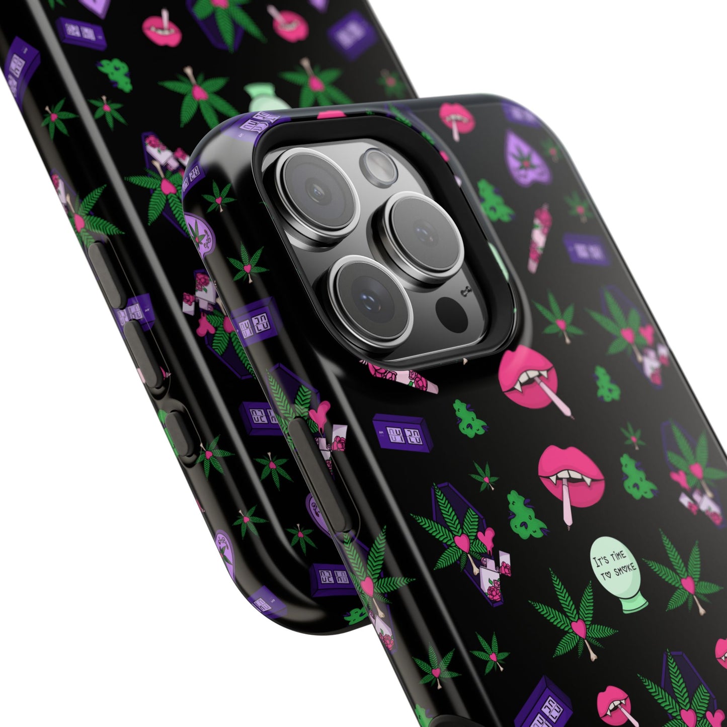 Spooky Stoner Babe Impact-Resistant Phone Case
