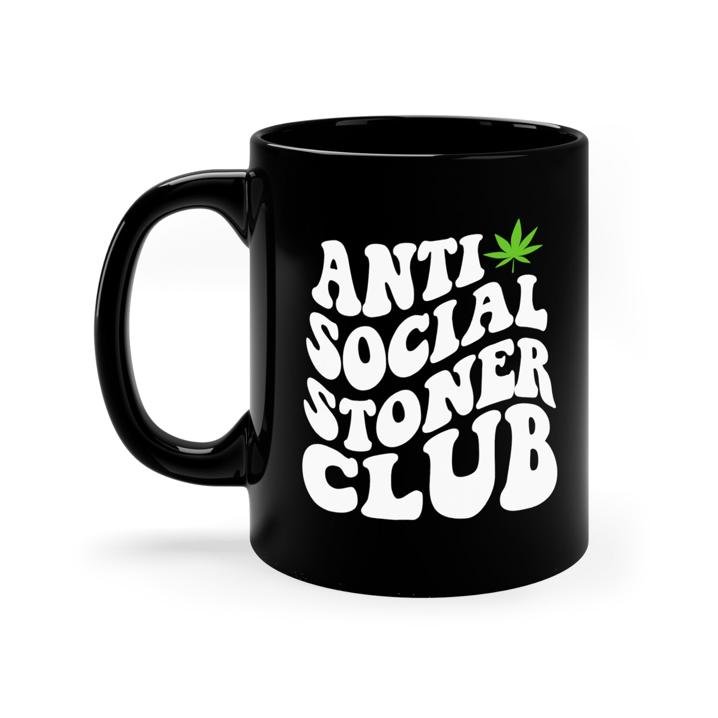 Anti-Social Stoner Club Black Mug