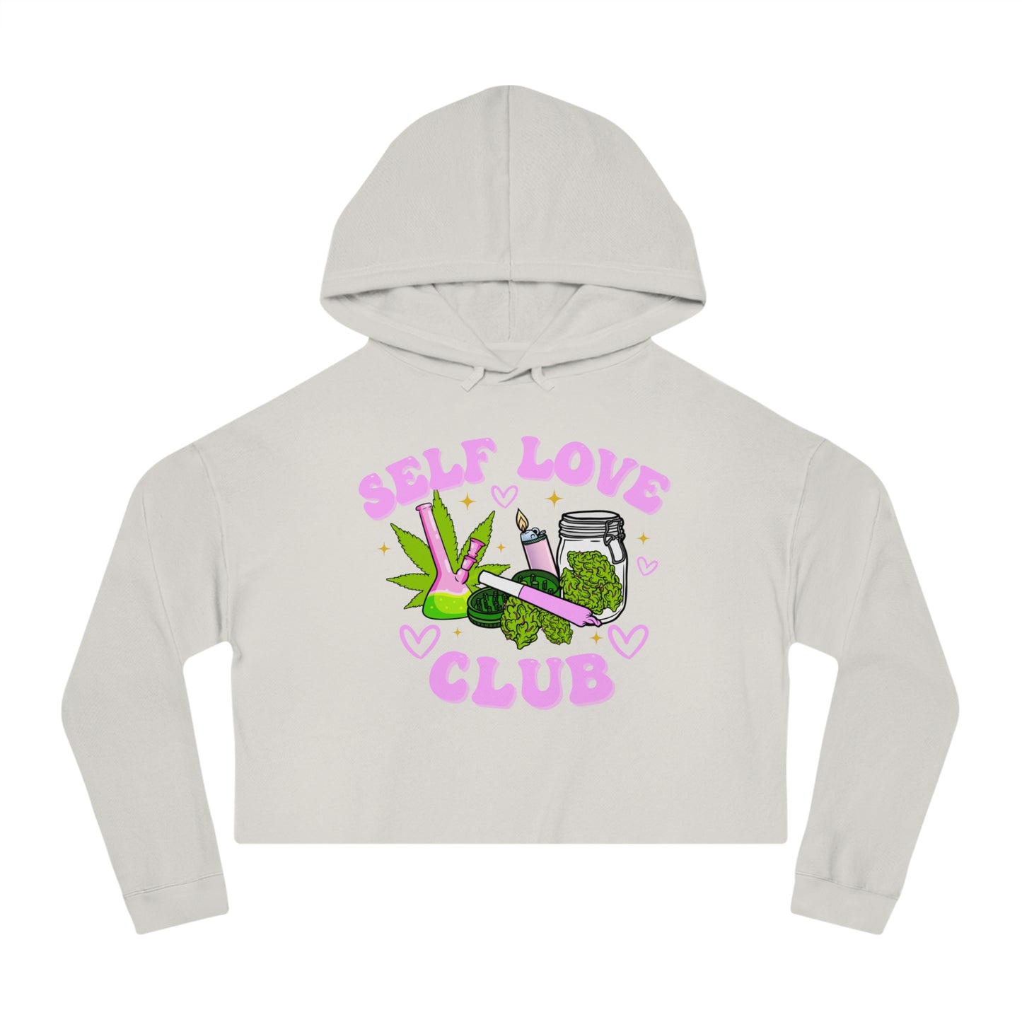 Self Care Club Crop Hoodie