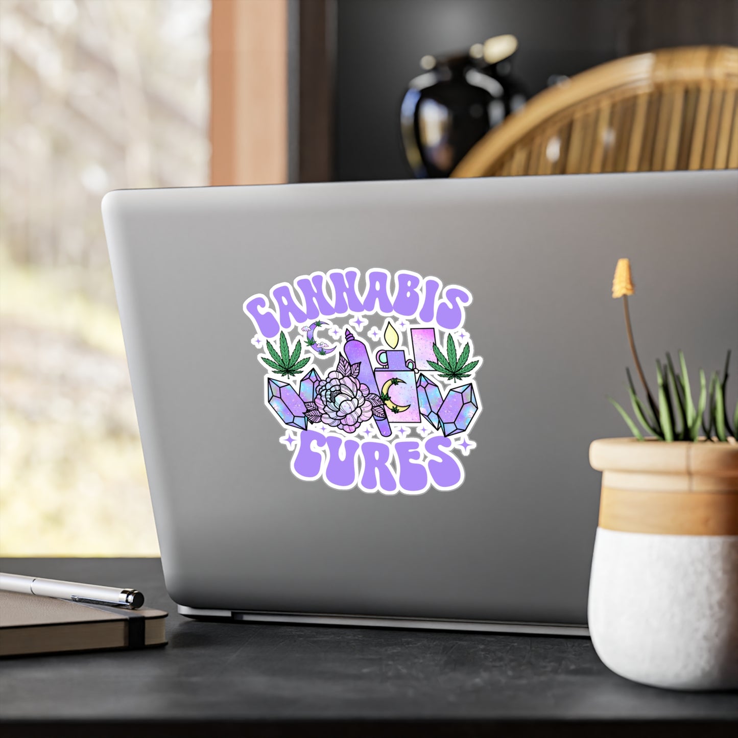 Cannabis Cures Vinyl Die-Cut Sticker