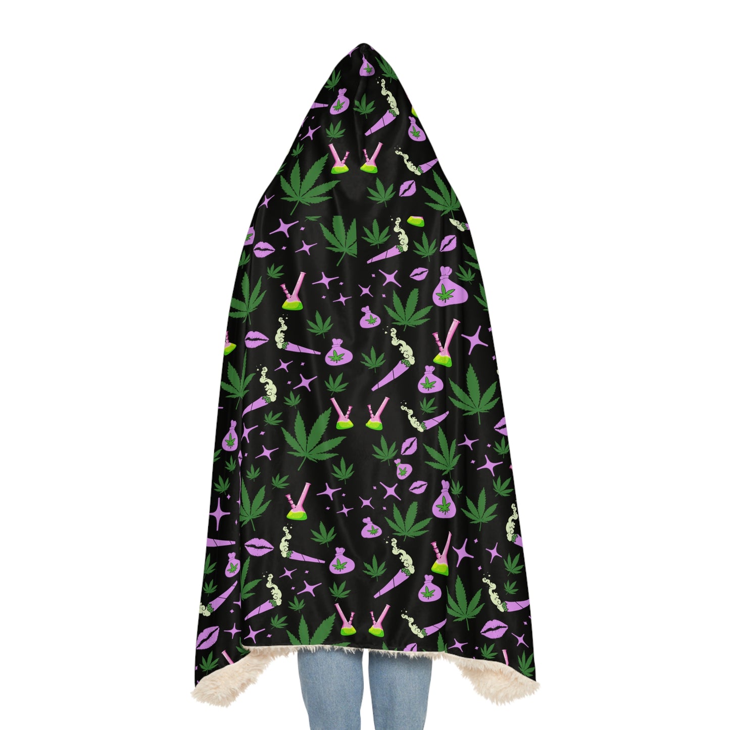 Stoner Babe Hooded Blanket