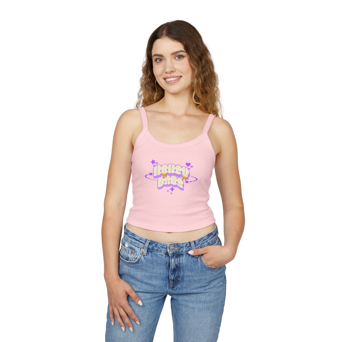 Honey Dabs Spaghetti String Tank Top