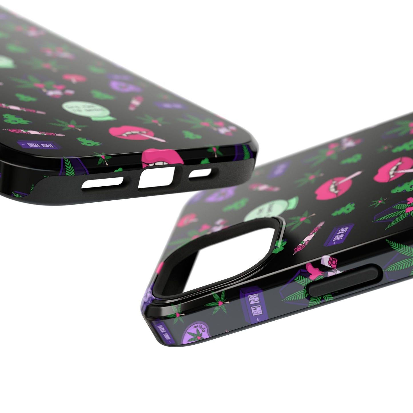 Spooky Stoner Babe Impact-Resistant Phone Case
