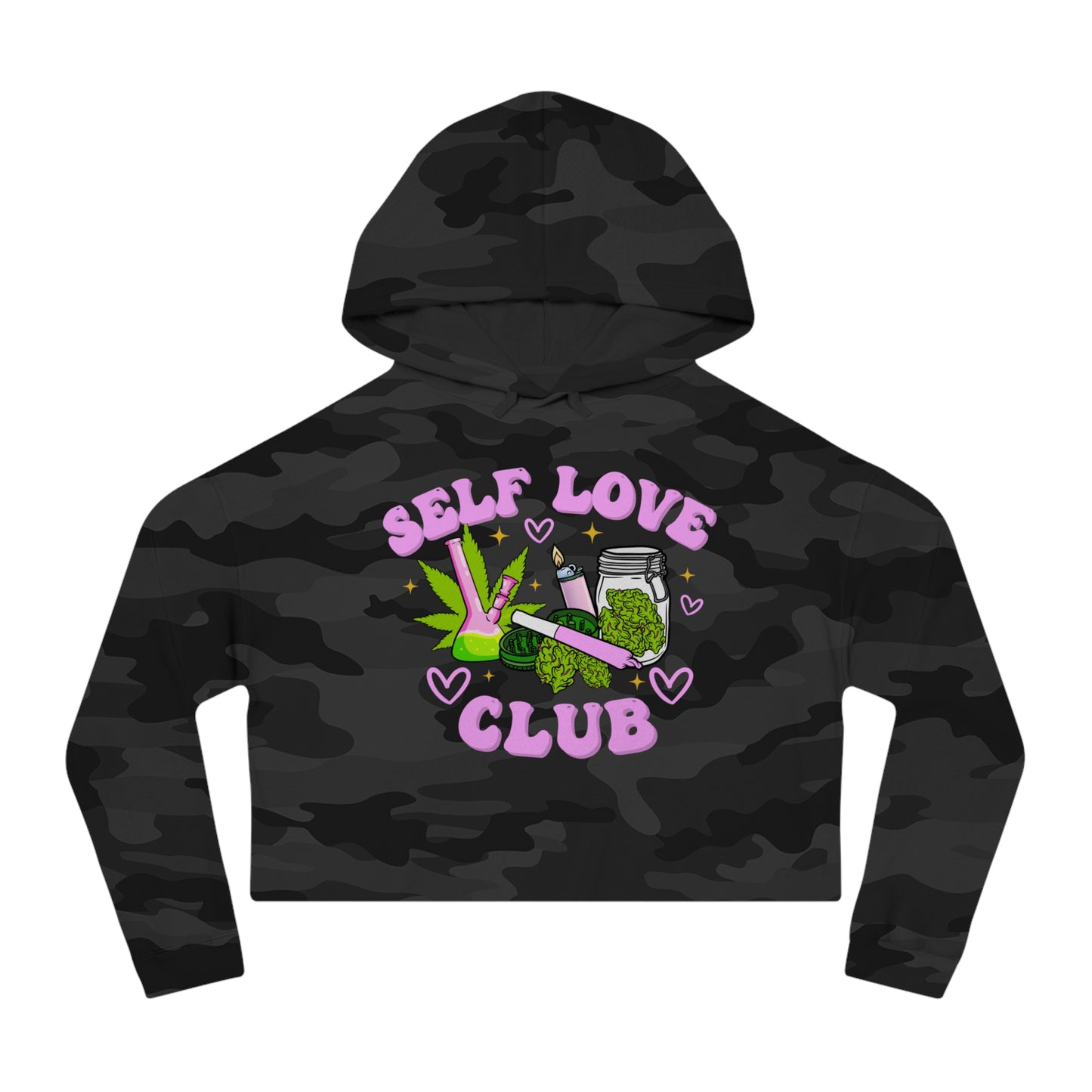 Self Care Club Crop Hoodie