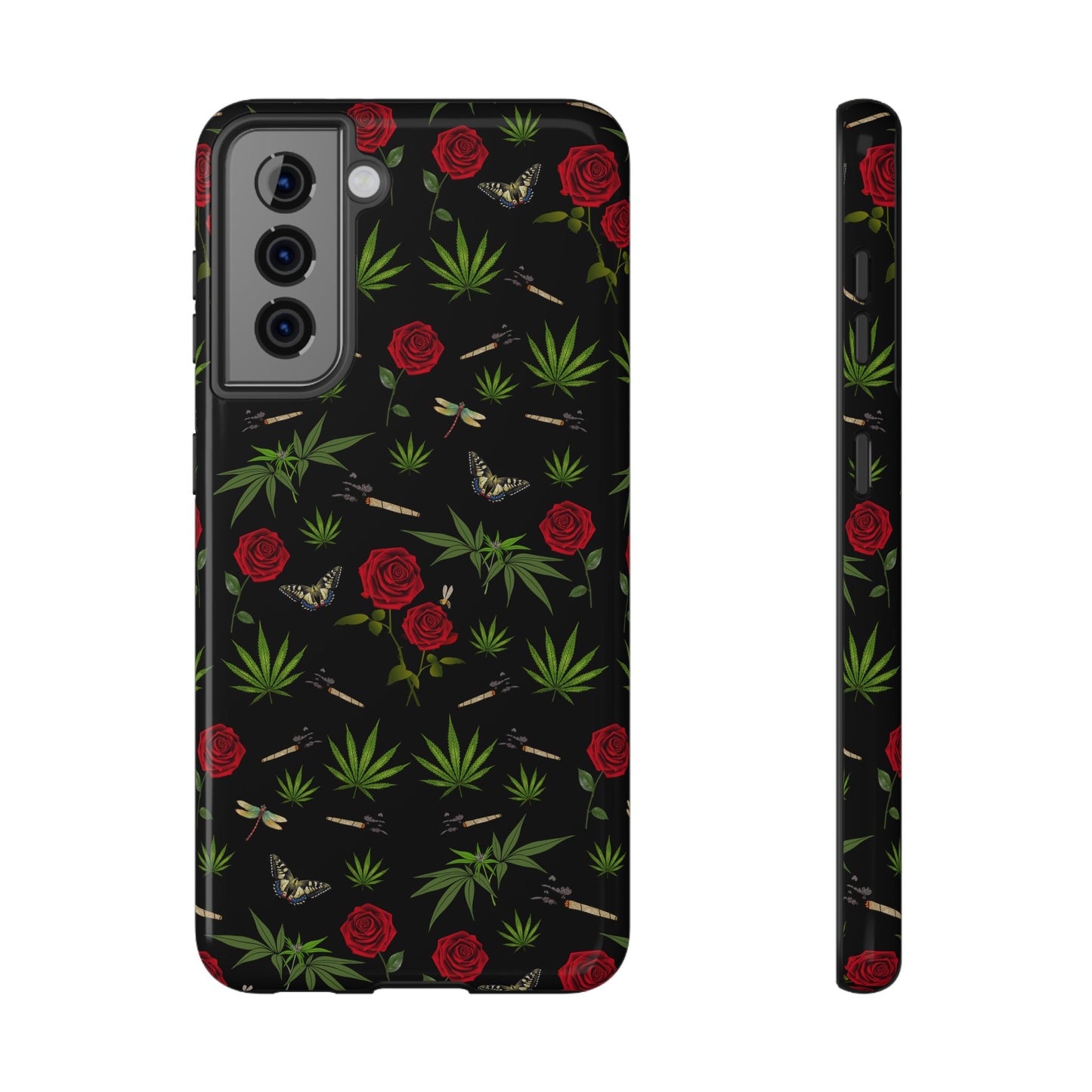 Phone Cases - Blunts & Roses Smokers Delight Impact-Resistant Cases