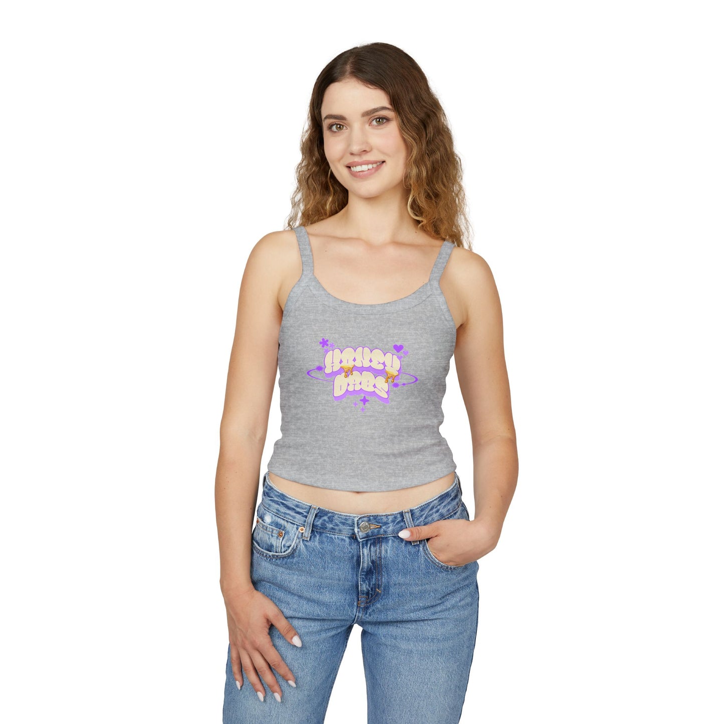 Honey Dabs Spaghetti String Tank Top