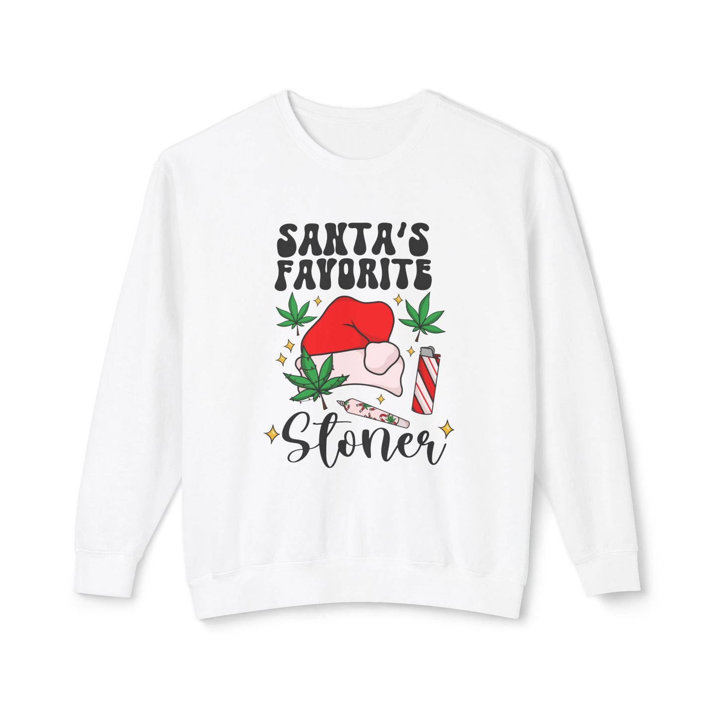 Santa’s Favorite Stoner Crewneck Sweatshirt