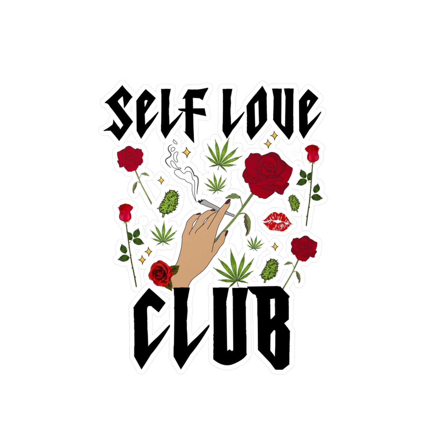 Self Love Club Sticker Vinyl Die-Cut Sticker