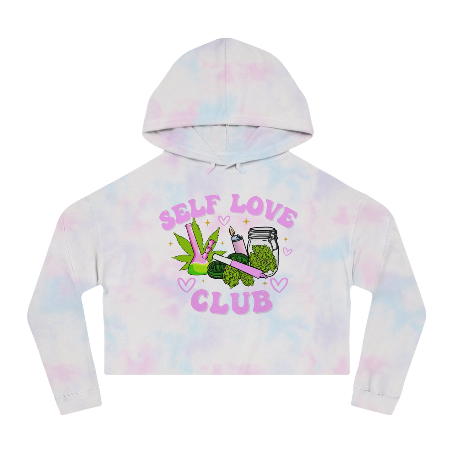 Self Care Club Crop Hoodie