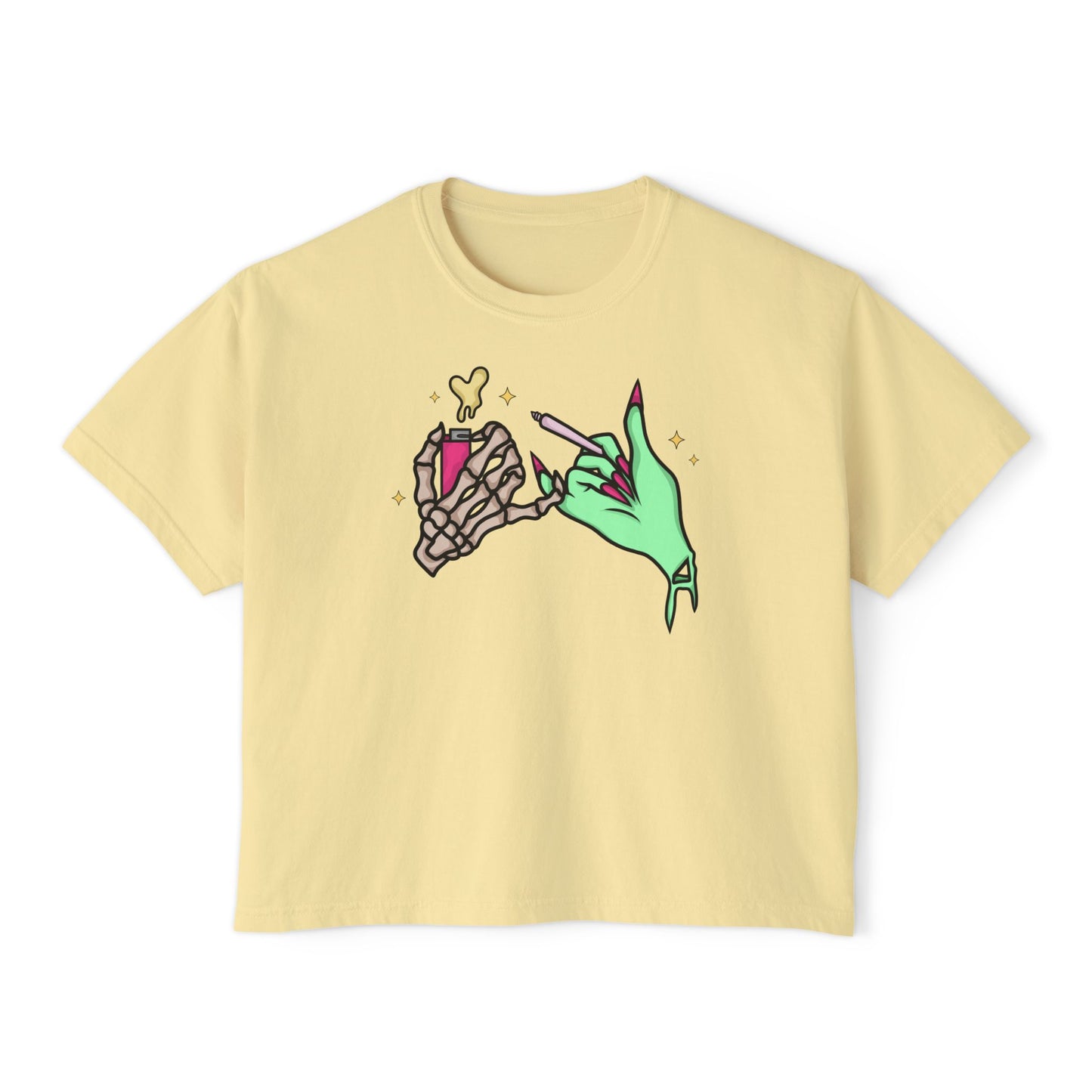 Sharing Is Caring Boxy Cropped Top