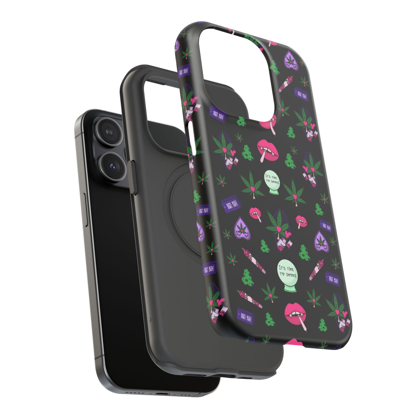 Spooky Stoner Babe Impact-Resistant Phone Case