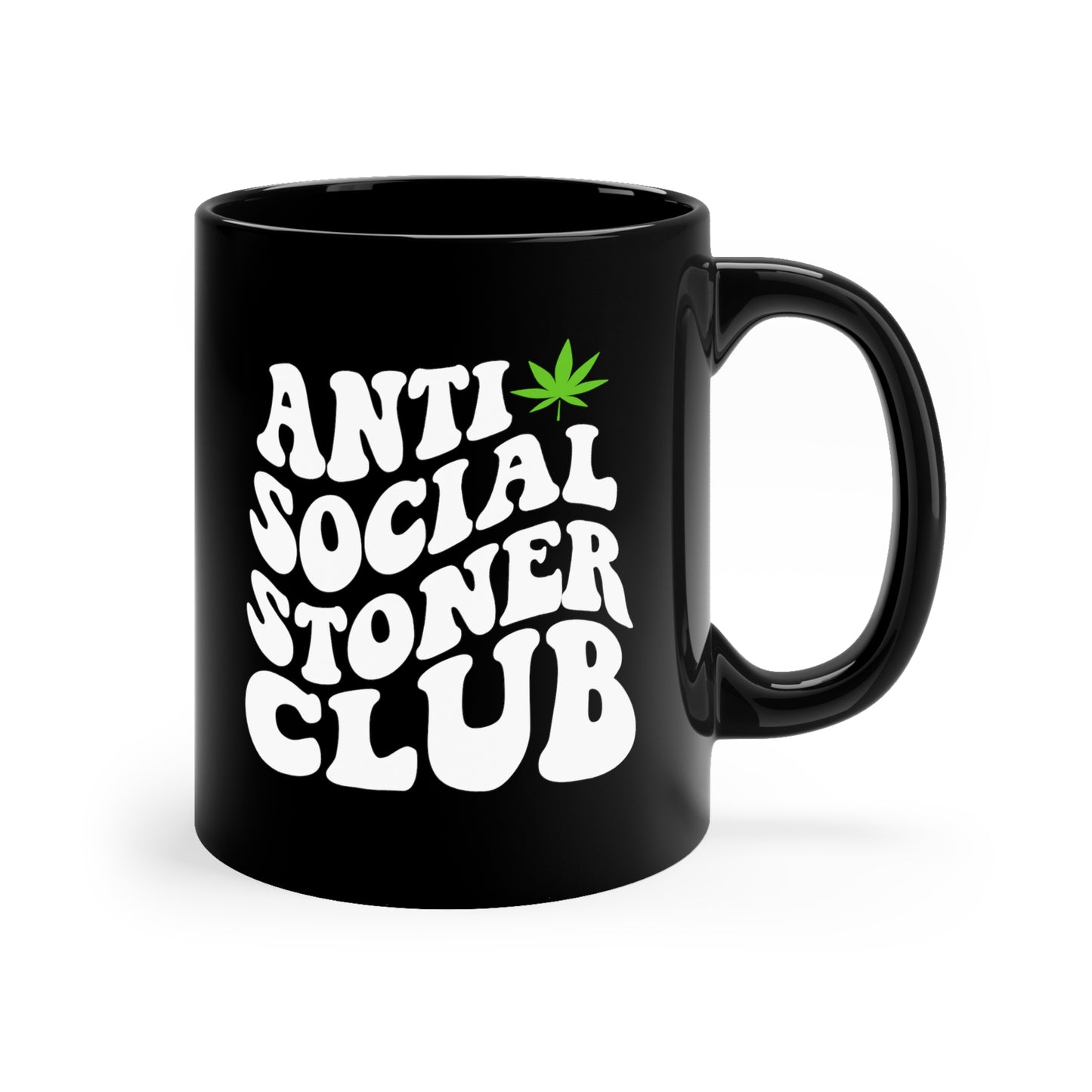 Anti-Social Stoner Club Black Mug