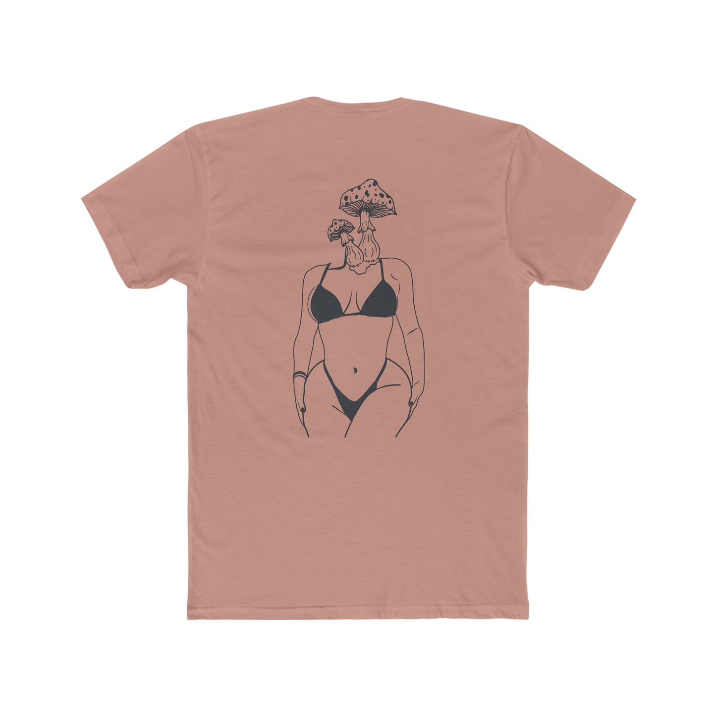 Mushroom Grl Cotton Crew Tee