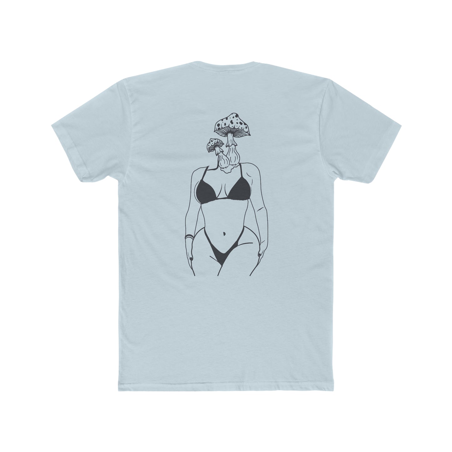 Mushroom Grl Cotton Crew Tee