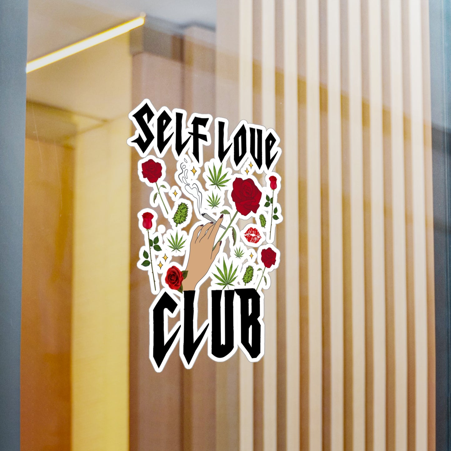 Self Love Club Sticker Vinyl Die-Cut Sticker