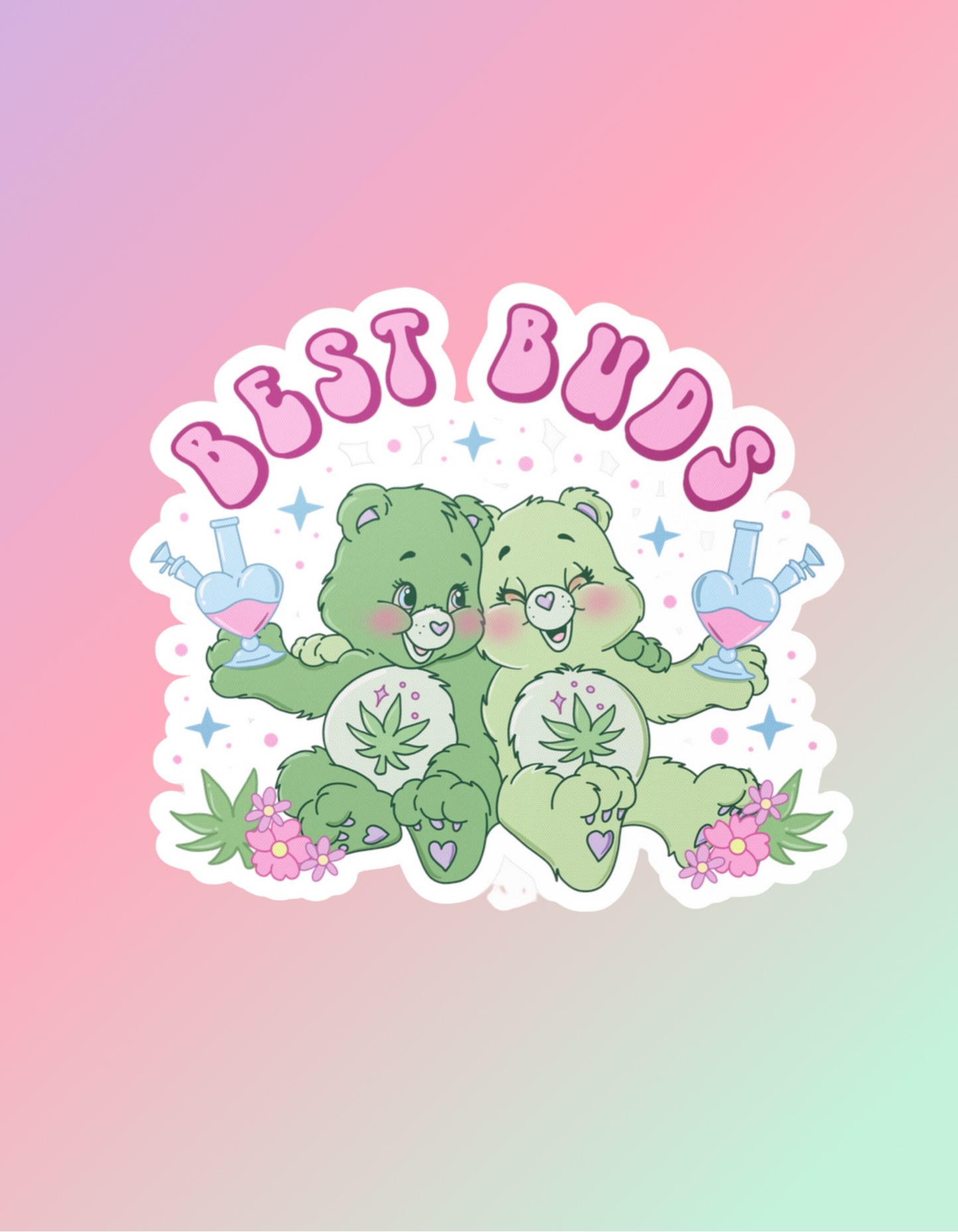 Best Buds Vinyl Die-Cut Stickers