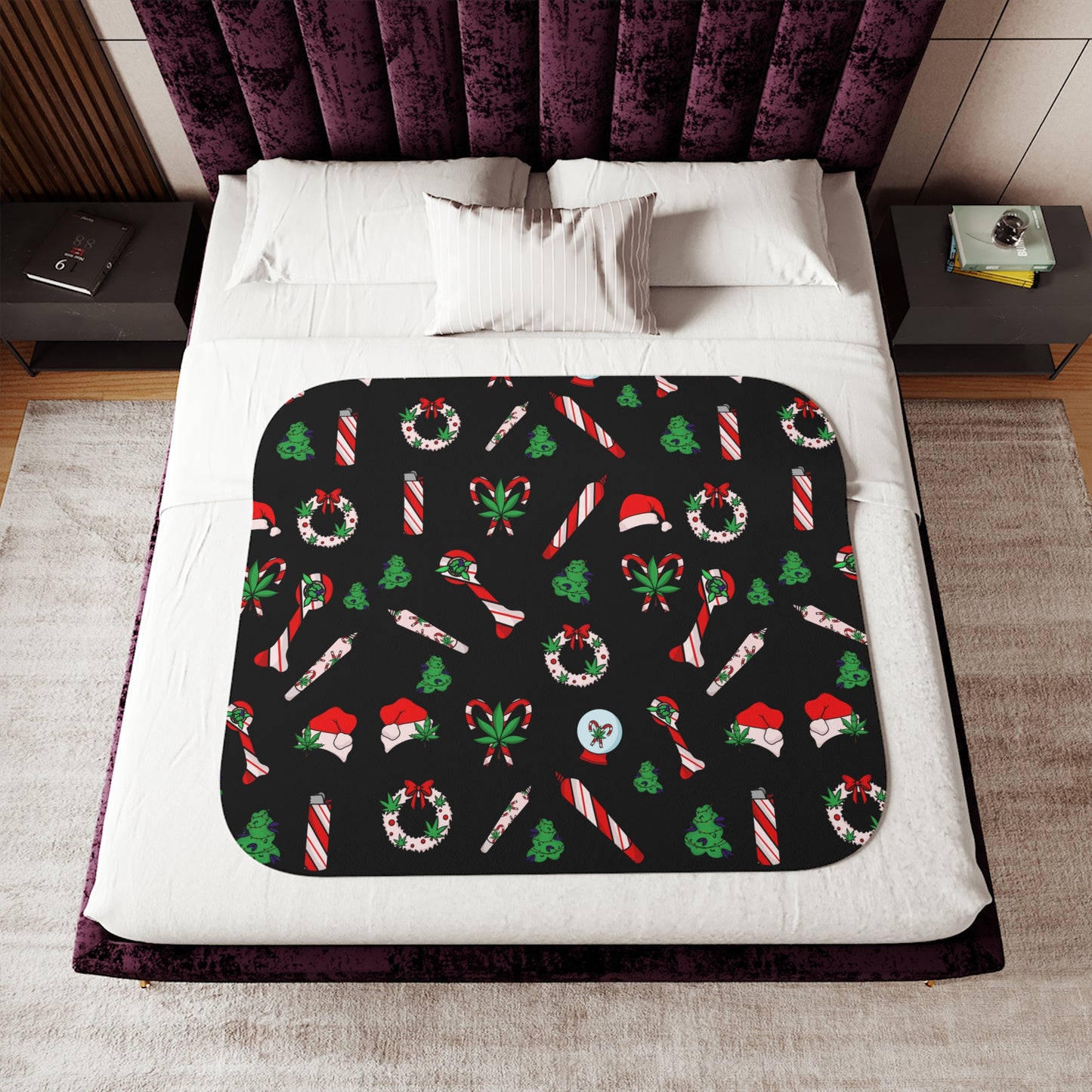 Stoney Christmas Sherpa Blanket
