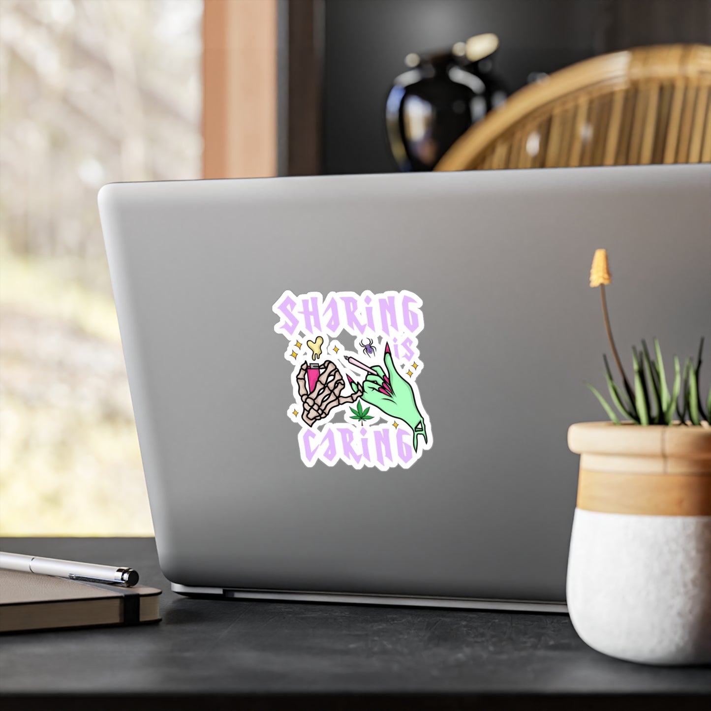 Sharing Is Caring Vinyl Die-Cut Sticker