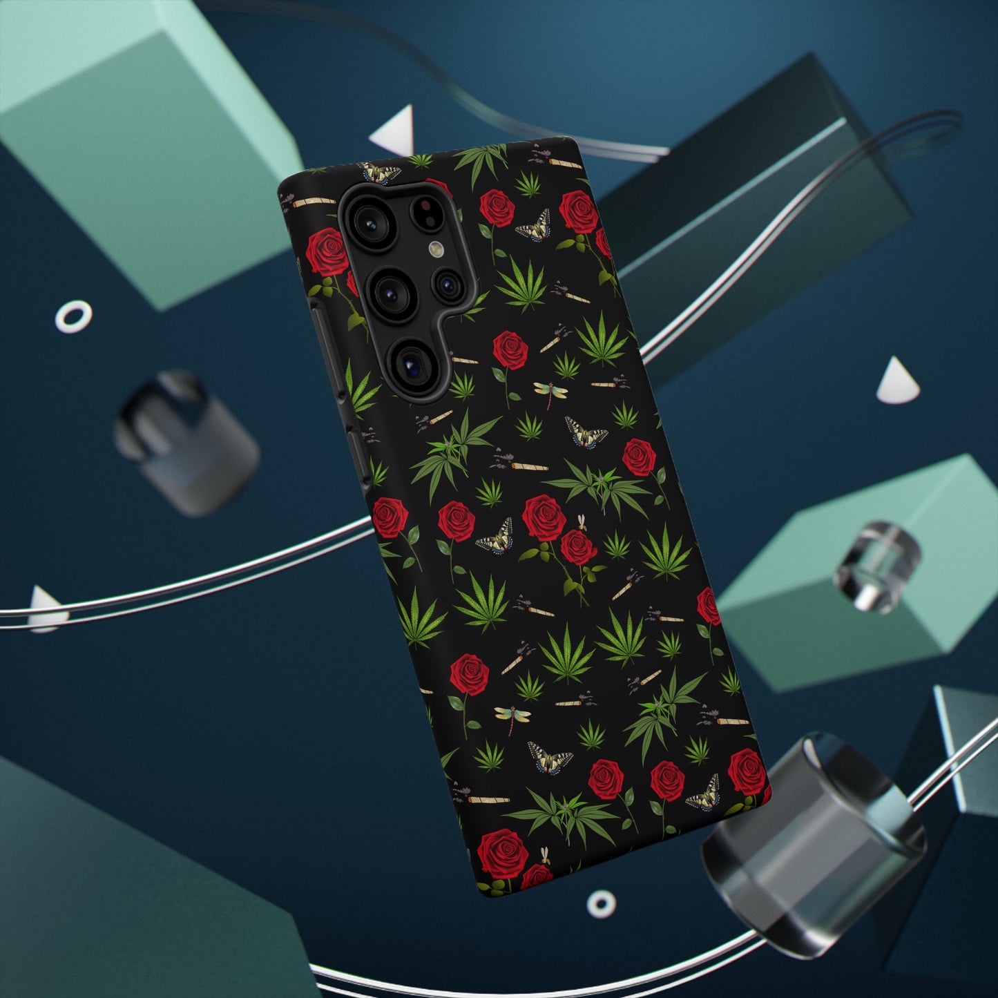 Phone Cases - Blunts & Roses Smokers Delight Impact-Resistant Cases