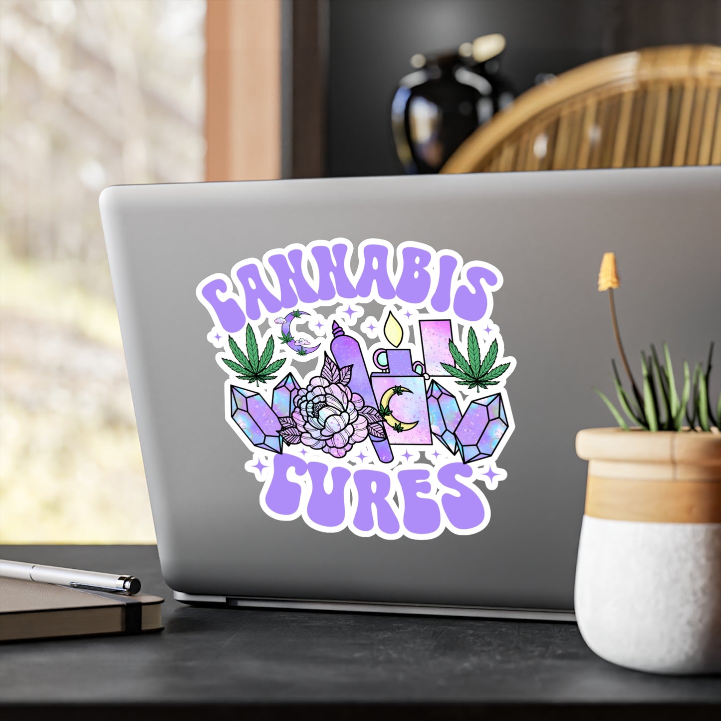 Cannabis Cures Vinyl Die-Cut Sticker