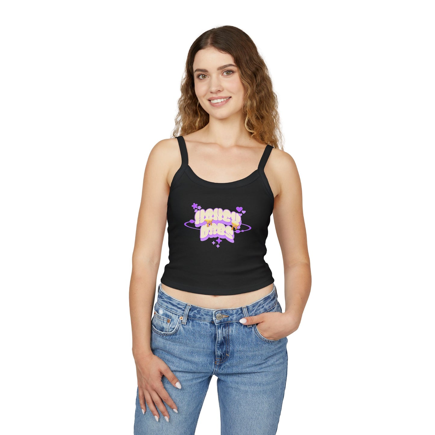 Honey Dabs Spaghetti String Tank Top