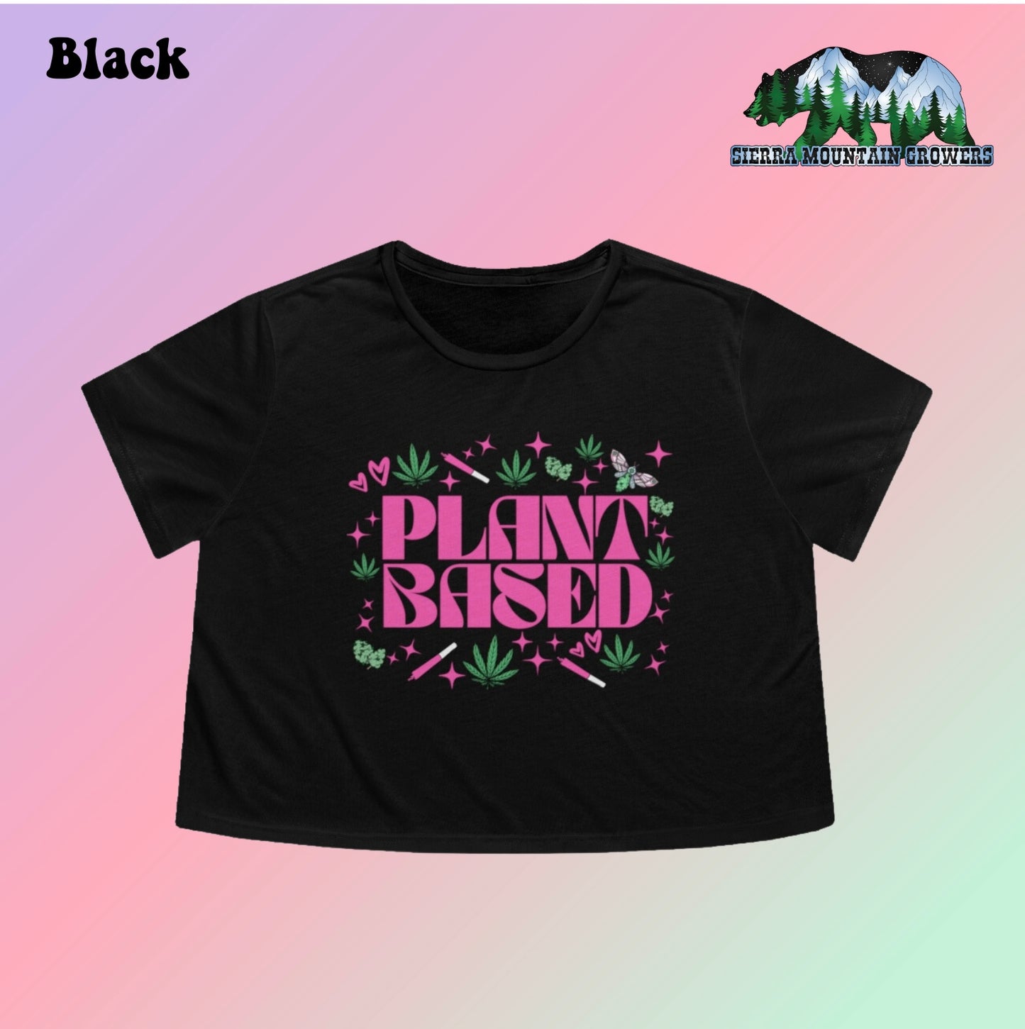 Plant Based Women's Flowy Cropped Tee