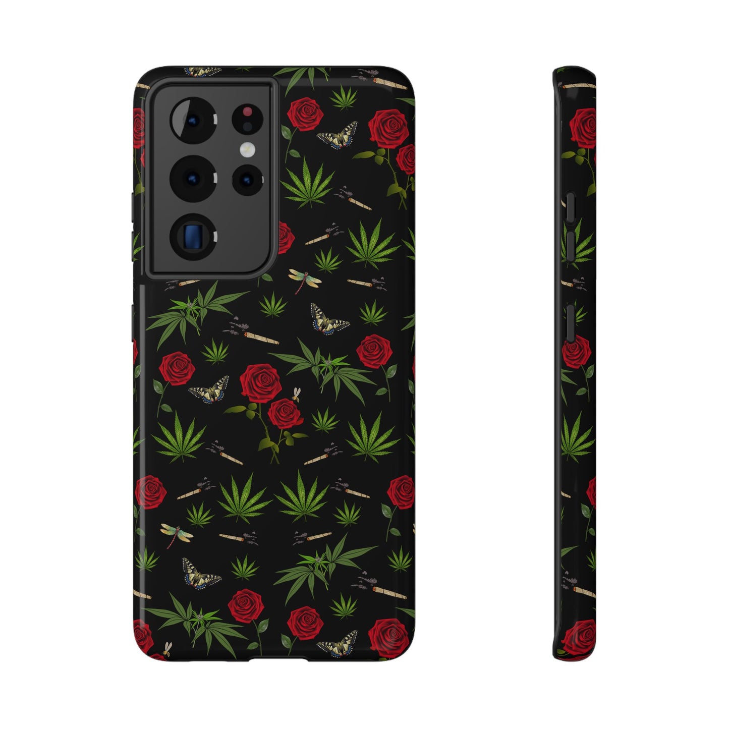 Phone Cases - Blunts & Roses Smokers Delight Impact-Resistant Cases