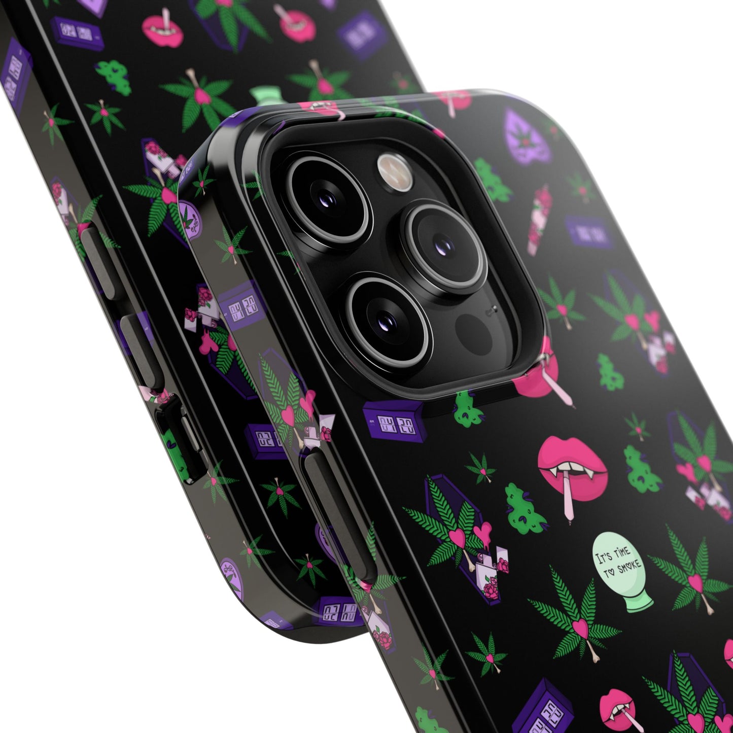 Spooky Stoner Babe Impact-Resistant Phone Case