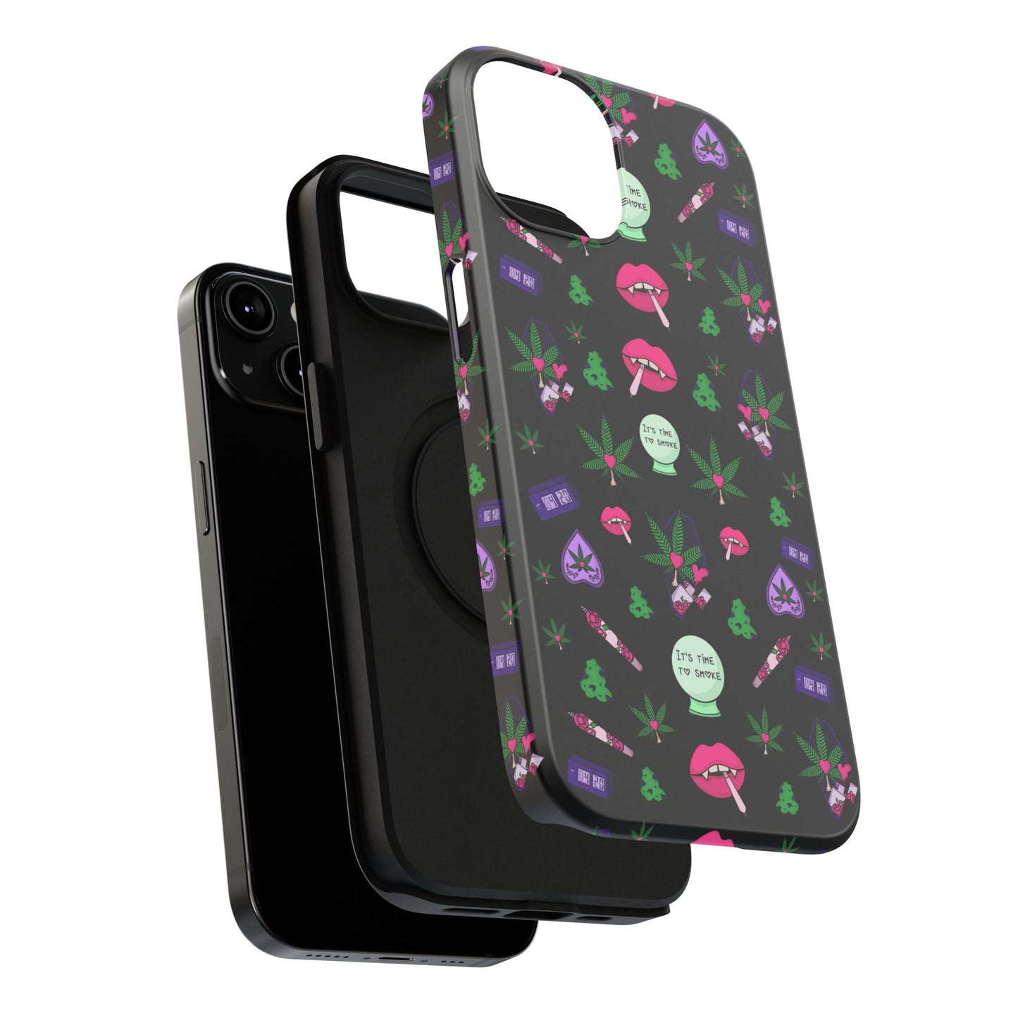 Spooky Stoner Babe Impact-Resistant Phone Case