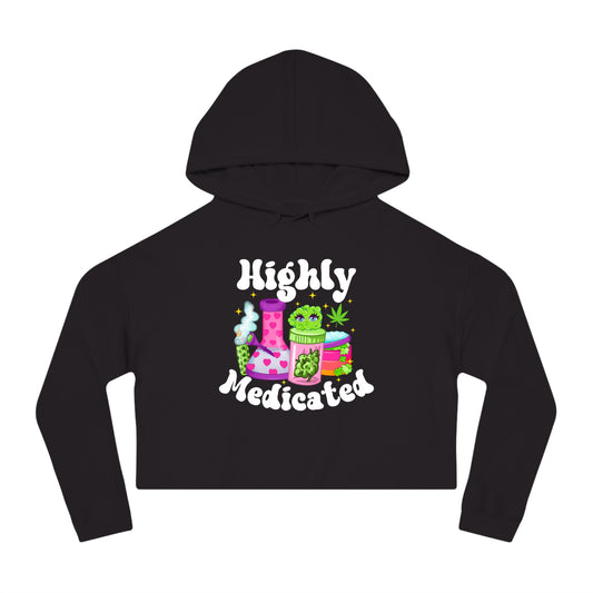 Highly Medicated Cropped Hoodie