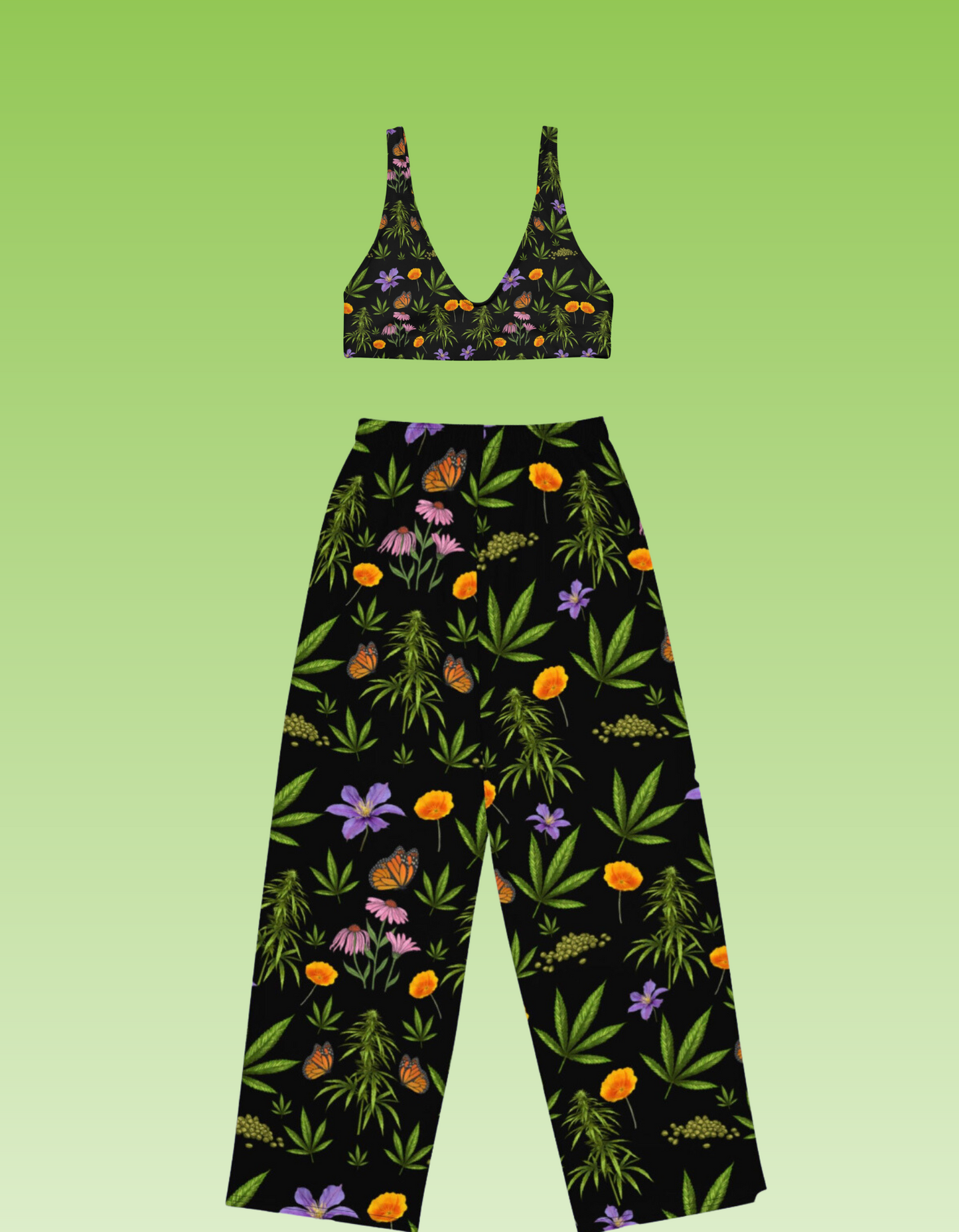 Garden Babe Wide Leg Pants (High Waisted)